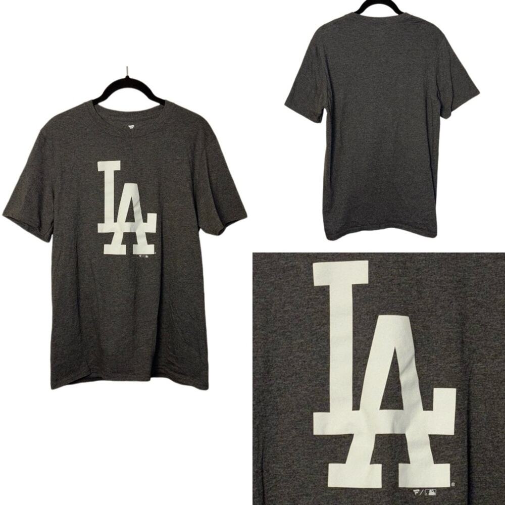 Fanatics LA Dodgers Graphic T-shirt Women's Size Medium Classic Relaxed fit Gray